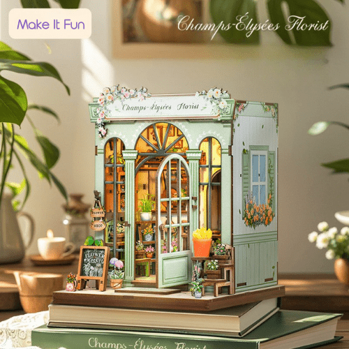 🏠 Champs - Élysées Flower Cottage DIY Mini Kit - FunAcrylic
