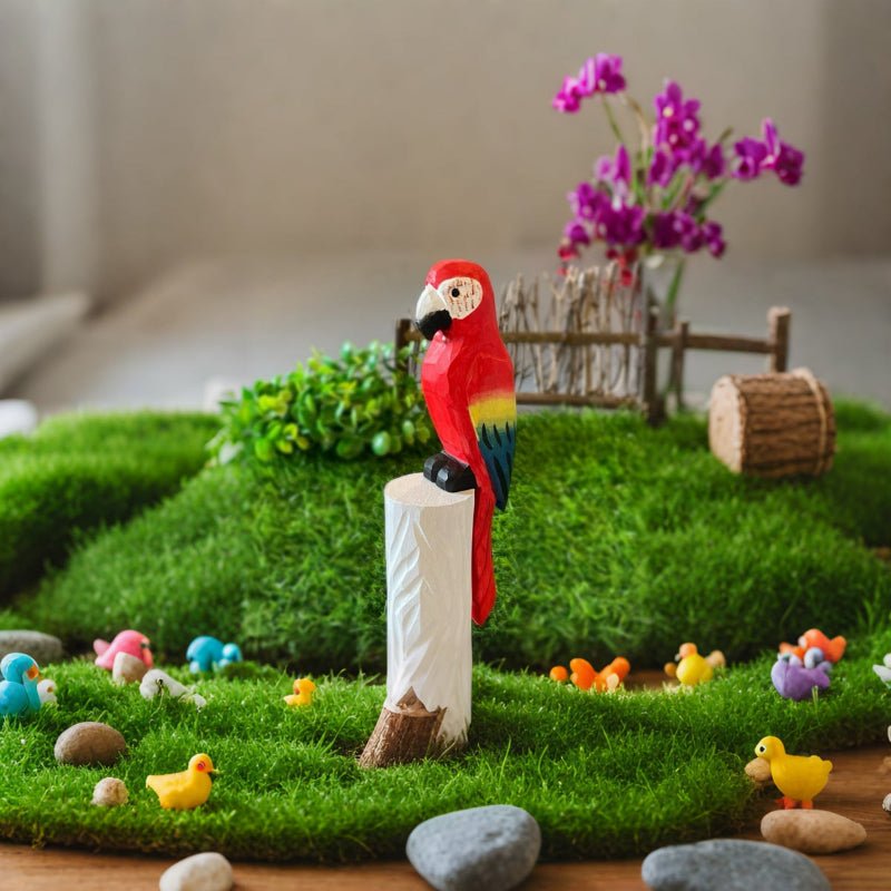 Handcrafted Wooden Bird Decor - FunAcrylic