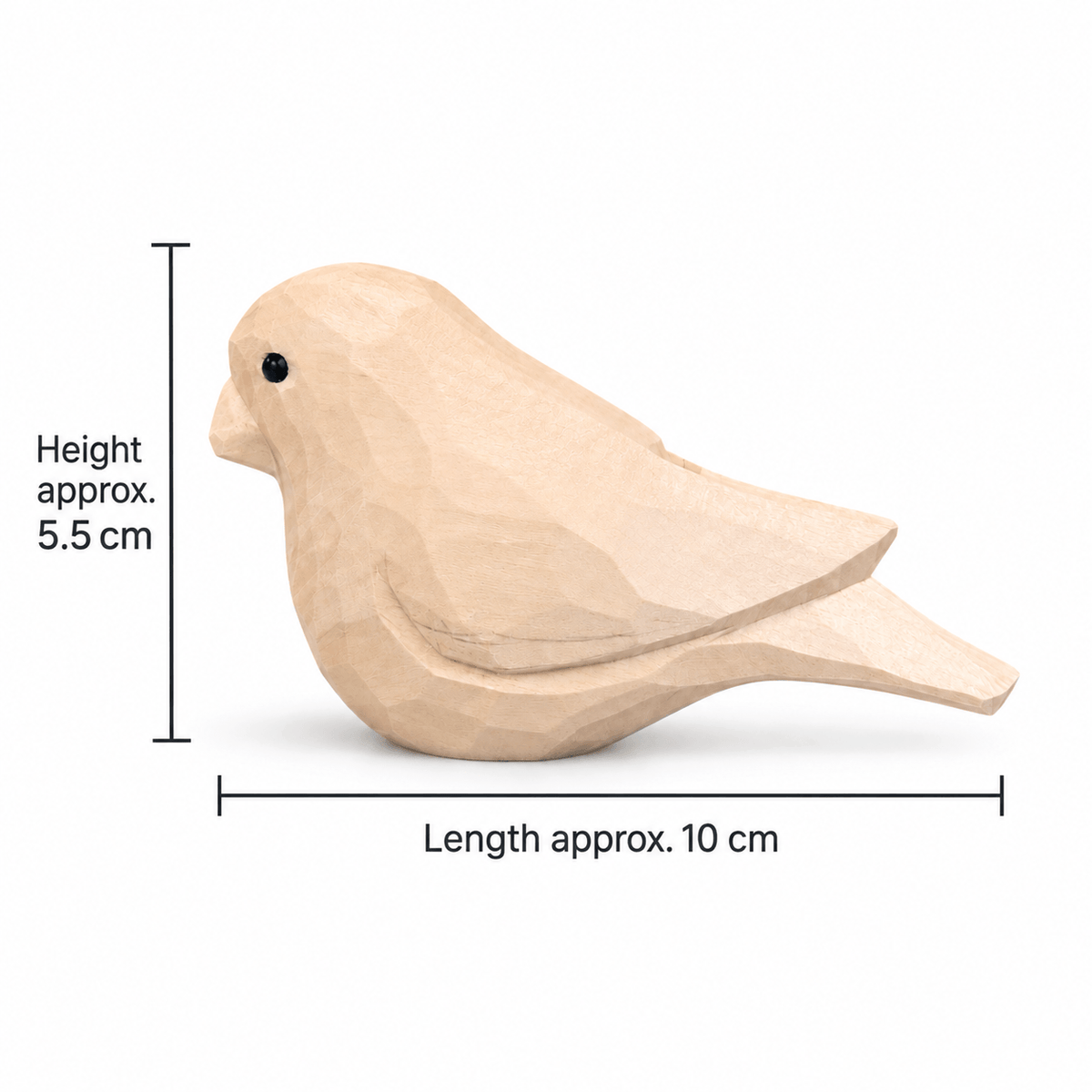 Hand-Carved Wooden Parrot Decor | 2 or 4 Bird Set
