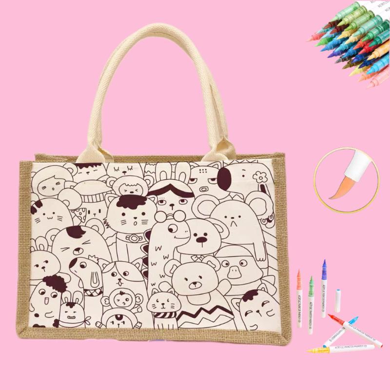 Animals Tote Bag DIY Kit - FunAcrylic