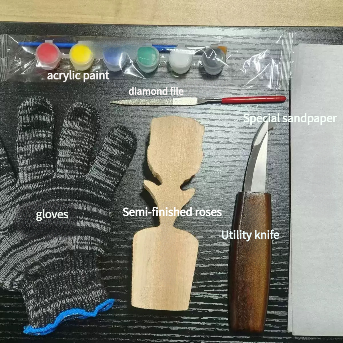 A2-đč Fun Carve Rose DIY Kit