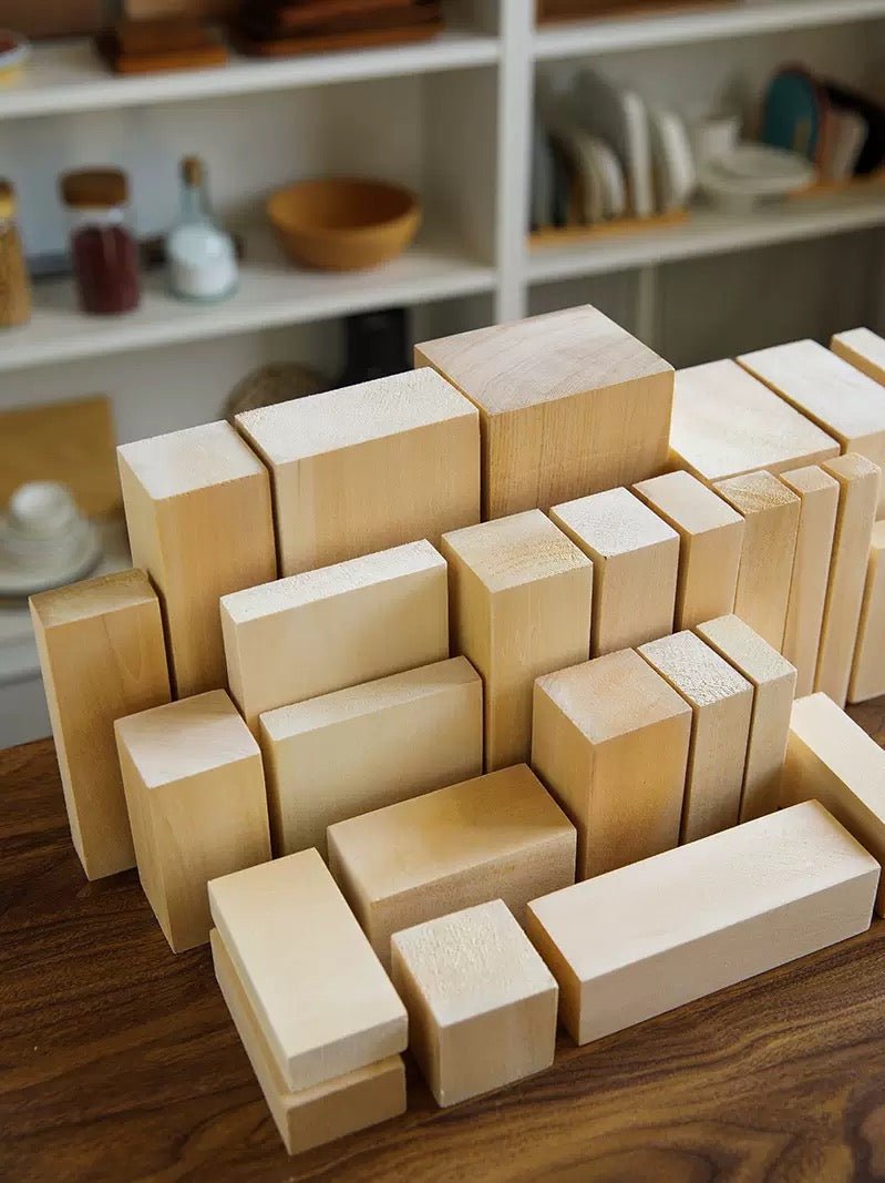 1 pcs - Pure Linden Wood Carving Blocks 20*10*5 - FunAcrylic