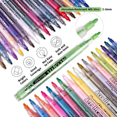 Hard - tip Acrylic Markers: Waterproof, Non - fading & Cost - effective DIY Tools - FunAcrylic