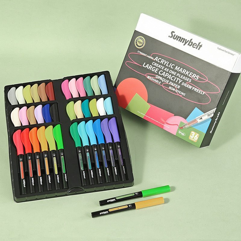 Soft - tip Acrylic Markers for Wood, Fabric & T-shirt DIY Projects - FunAcrylic