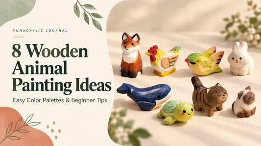 8 Wooden Animal Painting Ideas for Beginners - FunAcrylic