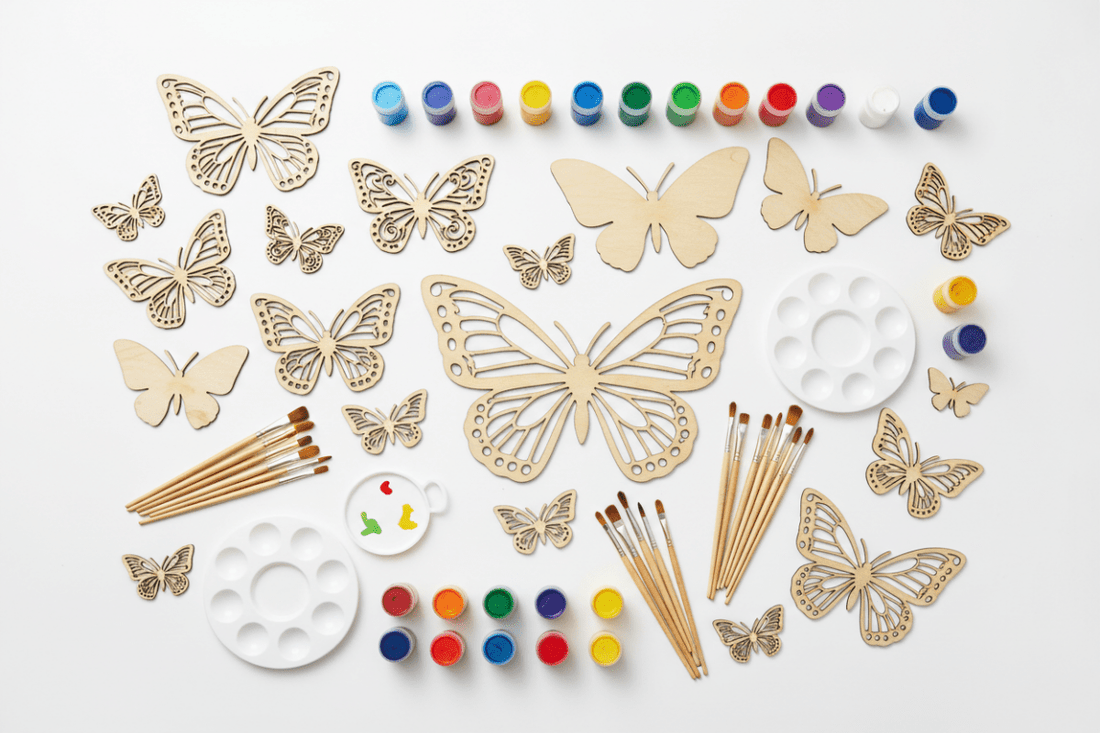 DIY Wooden Butterfly Doodle Kit: The Best Craft Kit for Anxiety Relief and Focus - FunAcrylic
