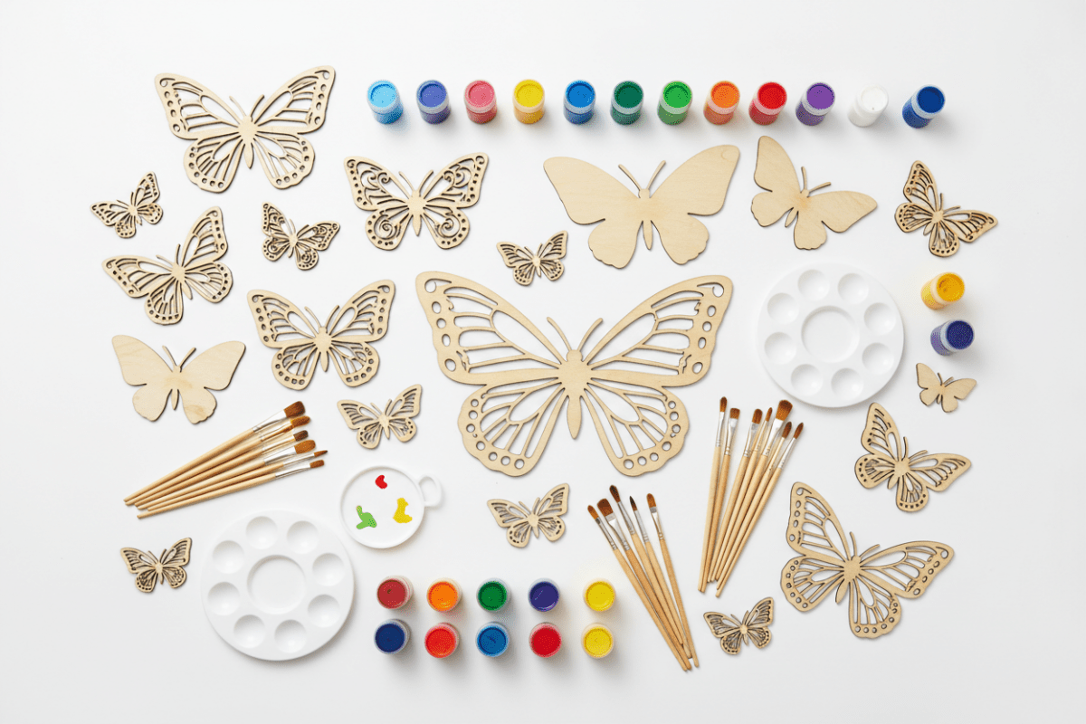 DIY Wooden Butterfly Doodle Kit: The Best Craft Kit for Anxiety Relief and Focus - FunAcrylic