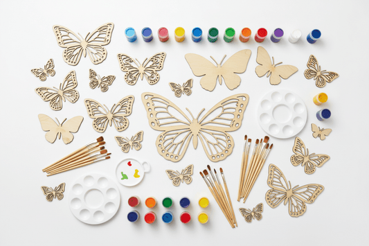 DIY Wooden Butterfly Doodle Kit: The Best Craft Kit for Anxiety Relief and Focus - FunAcrylic