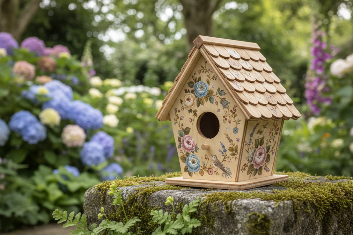 Love Nest: How to Decorate Wooden Bird Houses for a Romantic Gard - FunAcrylic