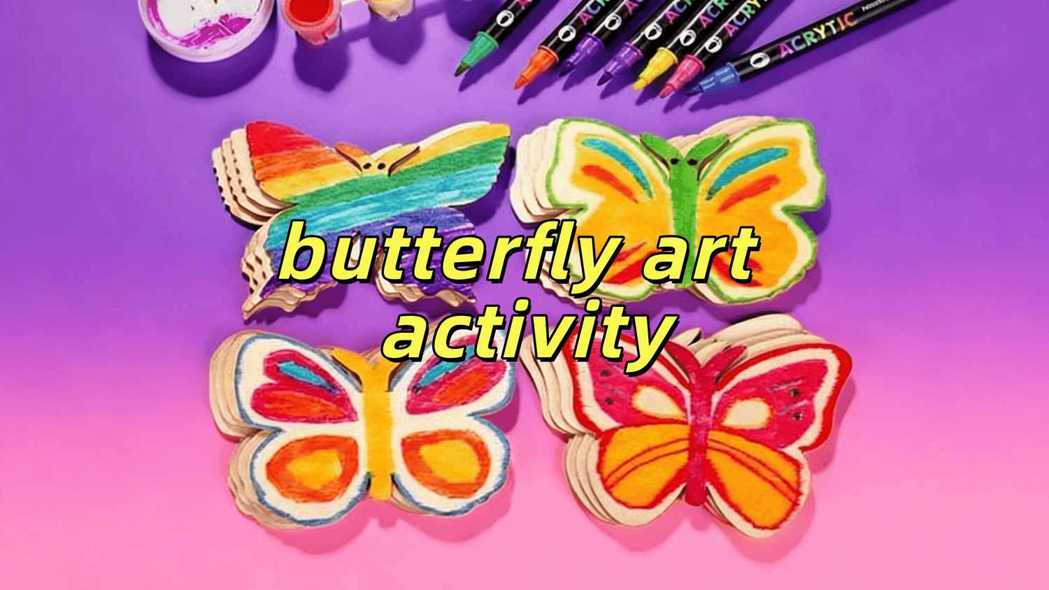 The Ultimate Mess-Free Butterfly Art Activity for Kids 🦋✨ - FunAcrylic
