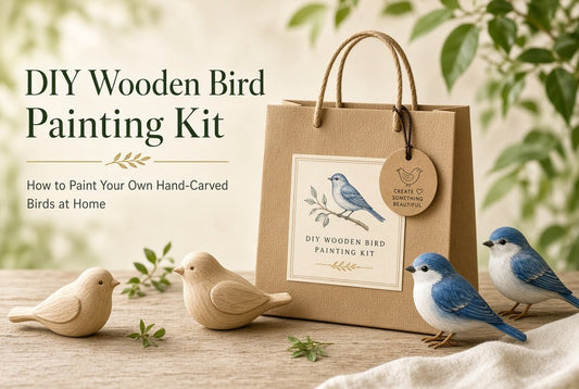 DIY Wooden Bird Painting Kit: How to Paint Your Own Hand-Carved Birds at Home - FunAcrylic
