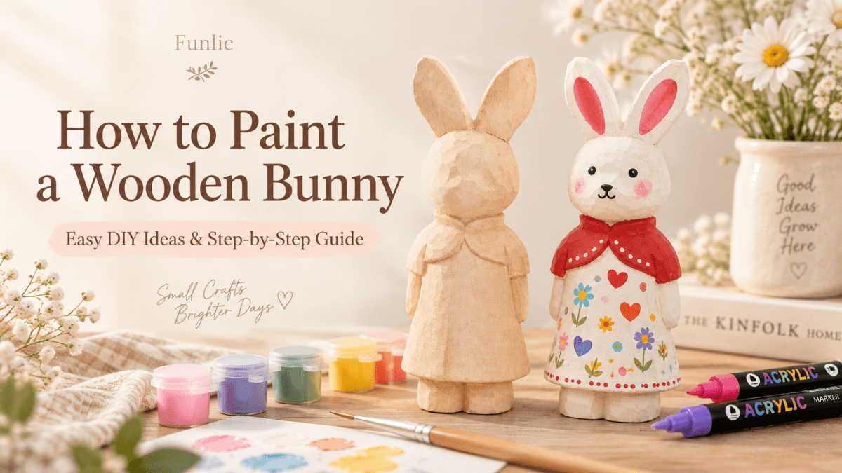 How to Paint a Wooden Bunny: Easy DIY Ideas & Step-by-Step Guide - FunAcrylic