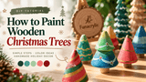 How to Paint Wooden Christmas Trees: Easy DIY Christmas Craft