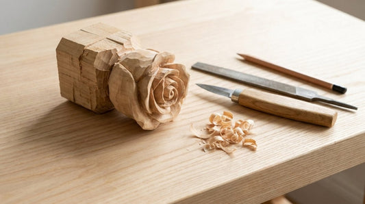 Rose Wood Carving: How to Carve a Rose Out of Wood - FunAcrylic