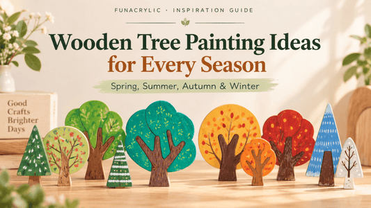 Wooden Tree Painting Ideas for Every Season - FunAcrylic