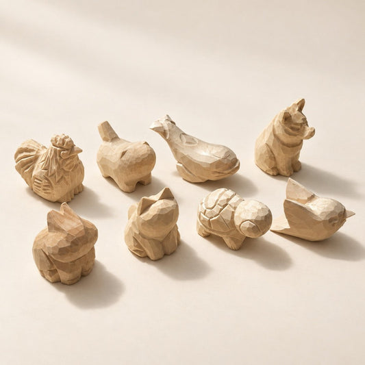 DIY Paintable 3D Wooden Animals | Complete Wooden Animal Kits - FunAcrylic