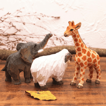 Hand - Carved Wooden Animal | Desktop Companions - FunAcrylic