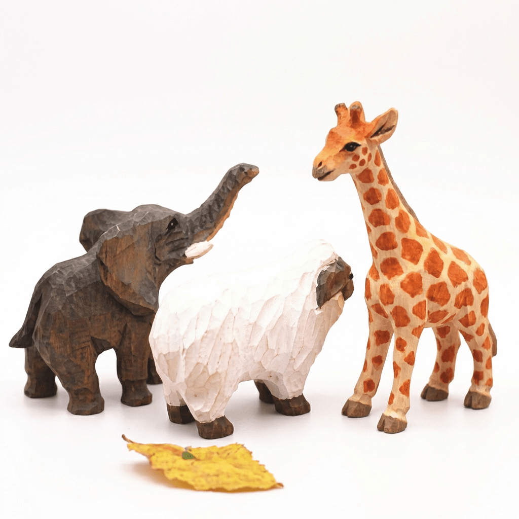 Hand - Carved Wooden Animal | Desktop Companions - FunAcrylic