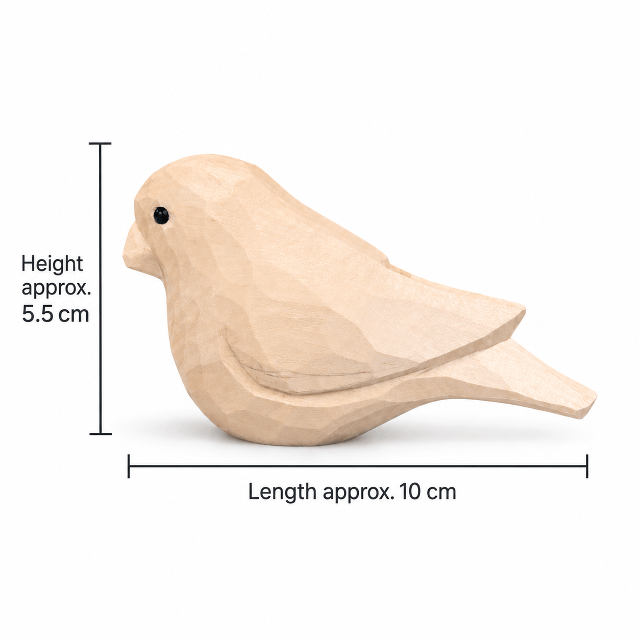 Hand-Carved Wooden Parrot Decor | 2 or 4 Bird Set