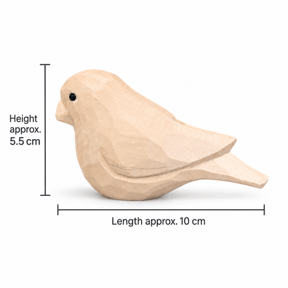 Hand-Carved Wooden Parrot Decor | 2 or 4 Bird Set