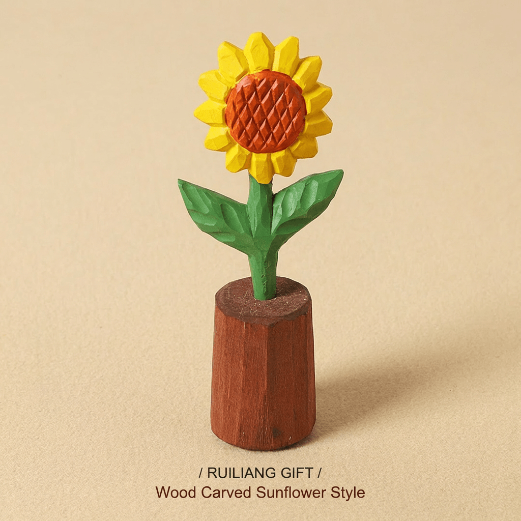 DIY Hand - Carved Wooden Sunflower | Paint Your Own Bloom - FunAcrylic