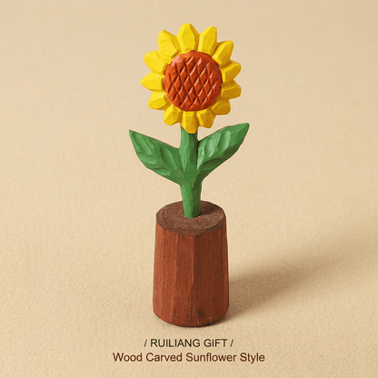 DIY Hand - Carved Wooden Sunflower | Paint Your Own Bloom - FunAcrylic