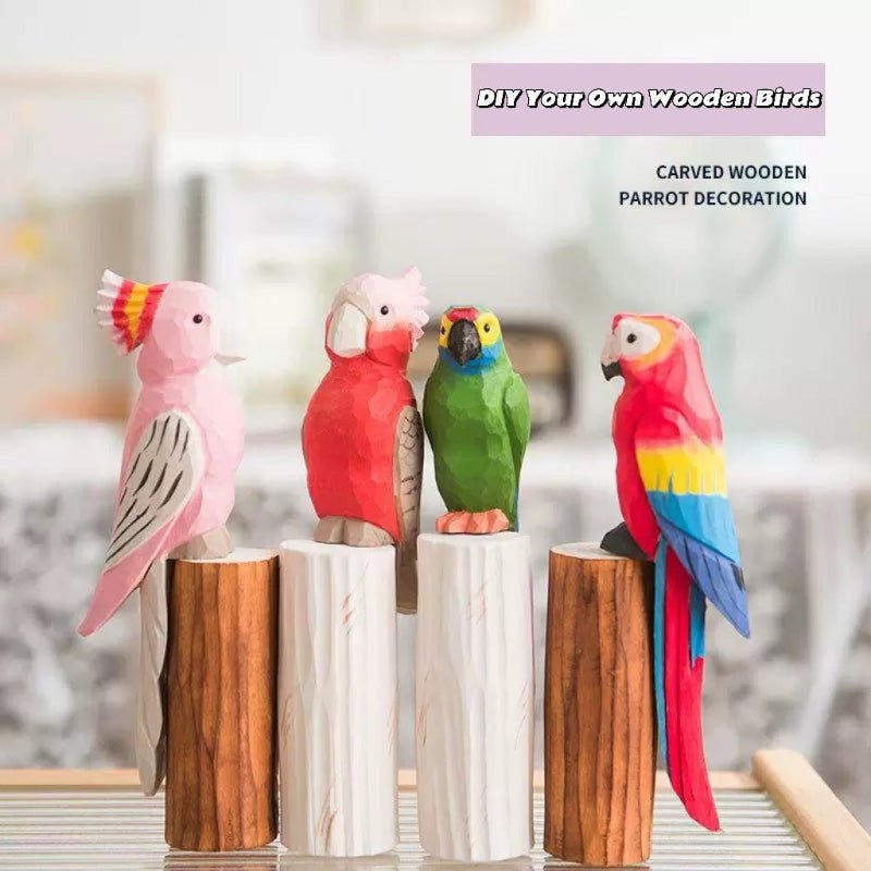 Wooden Parrot & Marker Craft Kit 🦜 - FunAcrylic