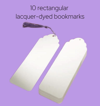 Eco-Friendly Lacquer Bookmark Set with 8 Colors