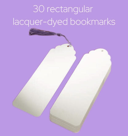 Eco-Friendly Lacquer Bookmark Set with 8 Colors