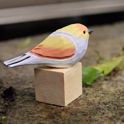 Painted Pink Sparrow - FunAcrylic