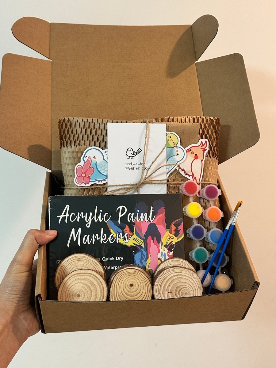 Wooden Bird & Marker Craft Kit 🦜 - FunAcrylic