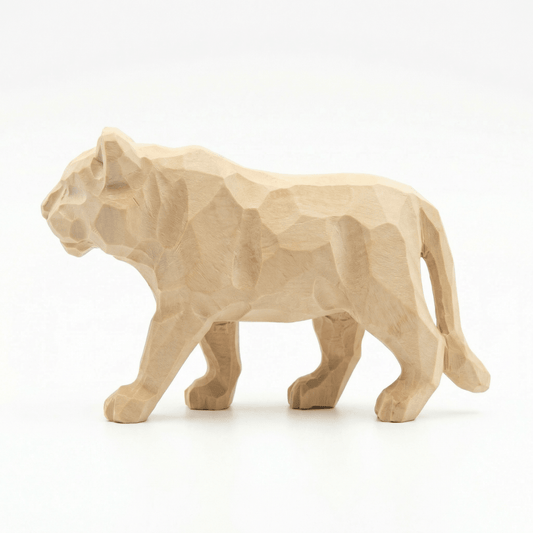 DIY Hand - Carved Wooden Leopard | Paint Your Own Leopard - FunAcrylic