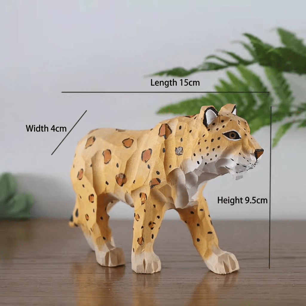 DIY Hand - Carved Wooden Leopard | Paint Your Own Leopard - FunAcrylic