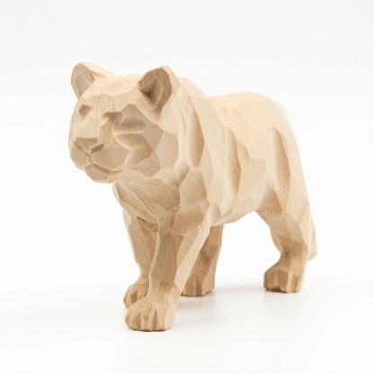 DIY Hand - Carved Wooden Leopard | Paint Your Own Leopard - FunAcrylic