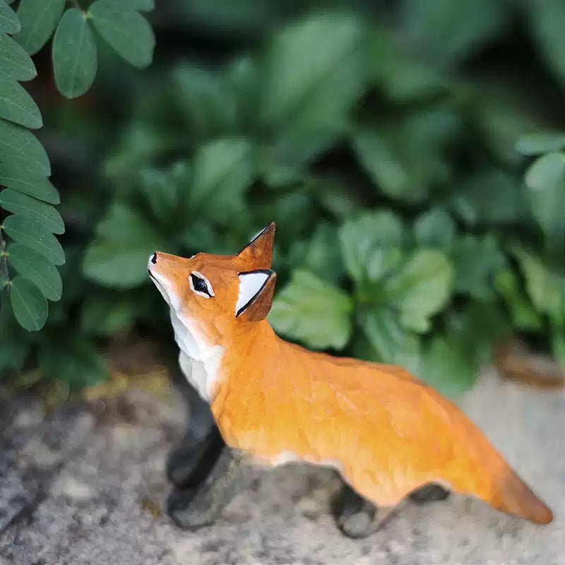 DIY Hand - Carved Wooden Fox Kit | Paint Your Own Sculpture - FunAcrylic