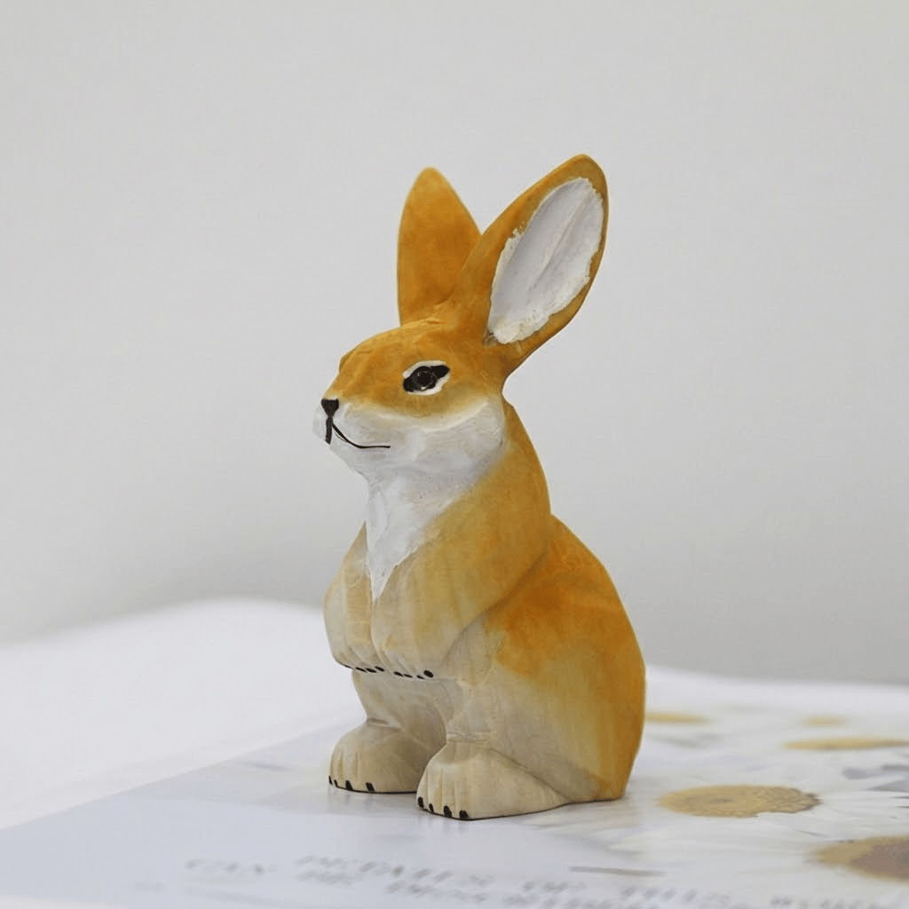 Hand - Carved Wooden Animal | Desktop Companions - FunAcrylic