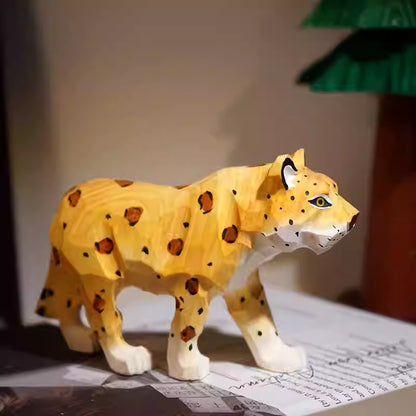 DIY Hand-Carved Wooden Leopard | Paint Your Own Leopard