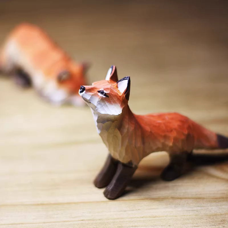 DIY Hand-Carved Wooden Fox Kit | Paint Your Own Sculpture