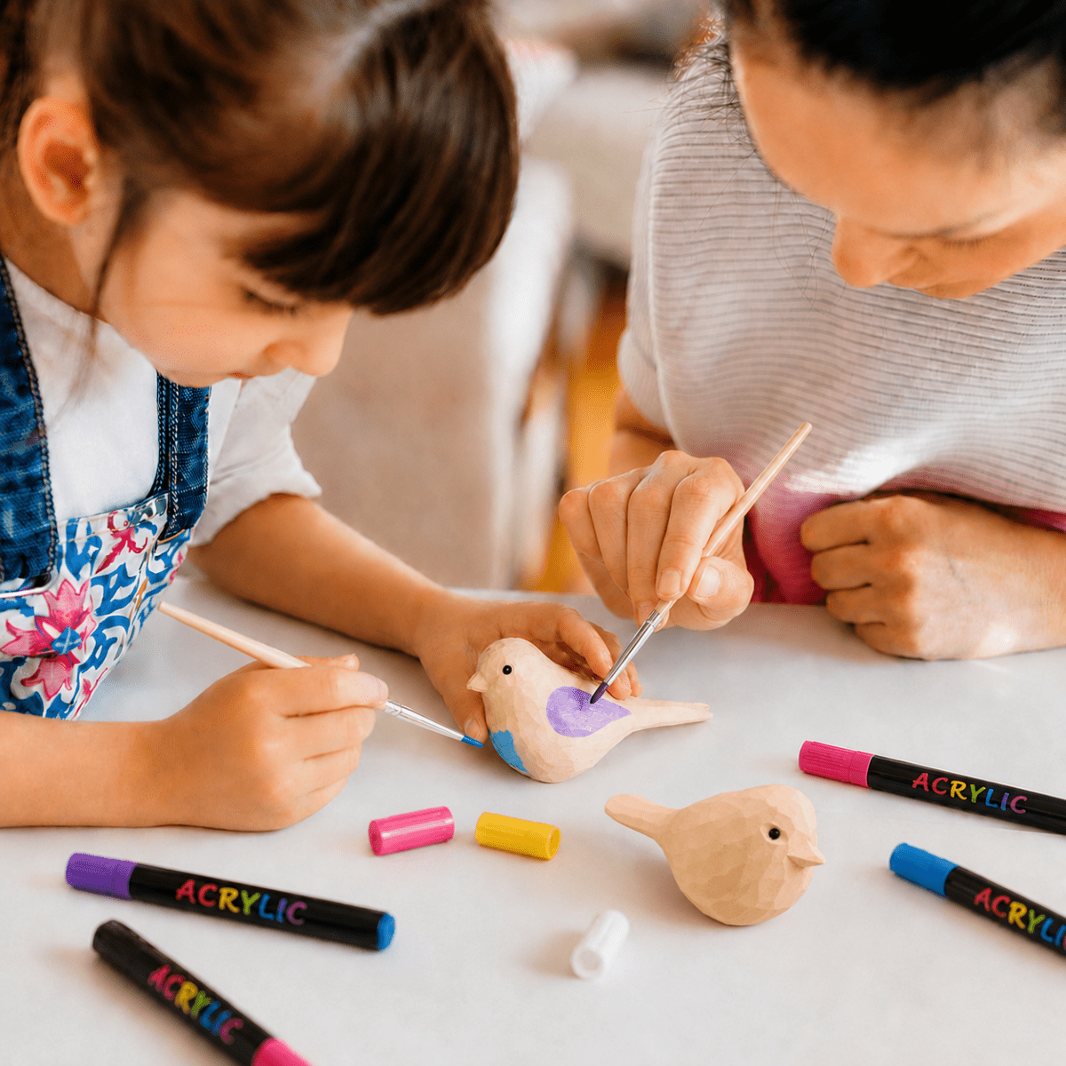 Wooden Cockatoos & Marker Craft Kit 🦜 - FunAcrylic