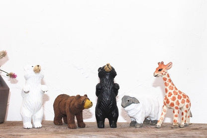 Hand - Carved Wooden Animal | Desktop Companions - FunAcrylic