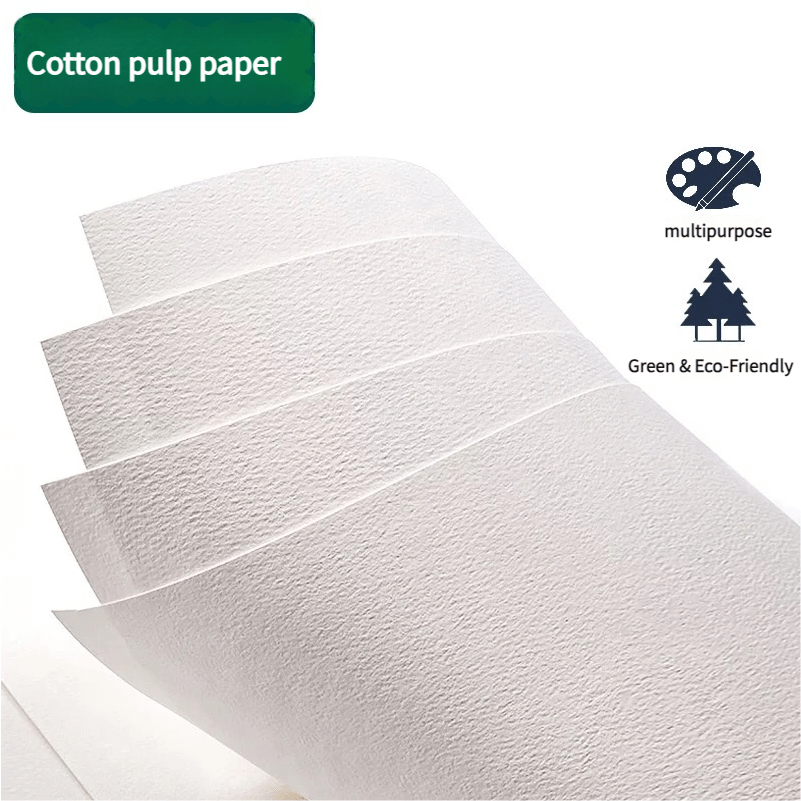 High-quality cotton pulp paper sheets for multiple crafting projects.