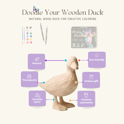 Natural Wood Call Duck