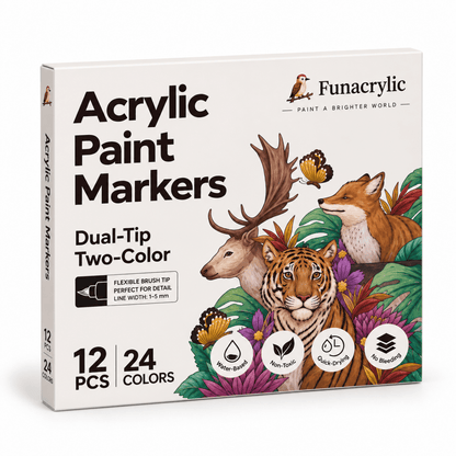 funacrylic-acrylic-paint-markers-wooden-crafts