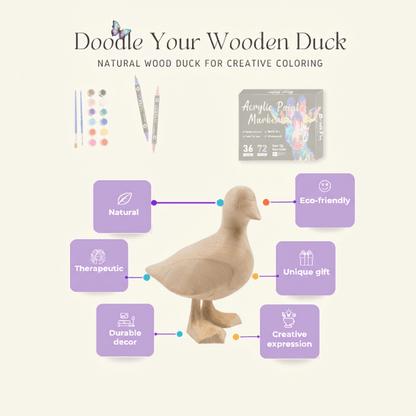 Natural Wood Call Duck - FunAcrylic
