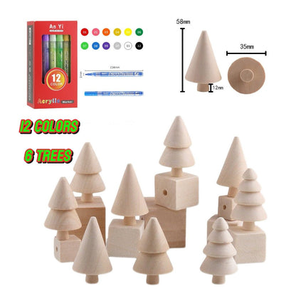 Fun DIY Wooden Tree Kit🎄 - FunAcrylic