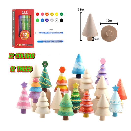 family-friendly-diy-wooden-christmas-tree-with-acrylic-markers