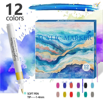 Acrylic Markers| Soft Tip| 12/24/48/60/80 Colors - FunAcrylic