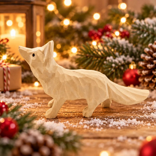 DIY Hand-Carved Wooden Fox Kit | Paint Your Own Sculpture - FunAcrylic