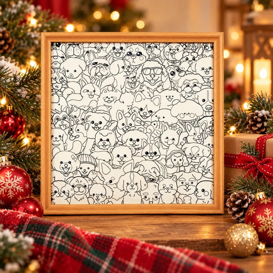DIY Wooden Puzzle & Frame Kit: Paint Your Own Animal Art - FunAcrylic