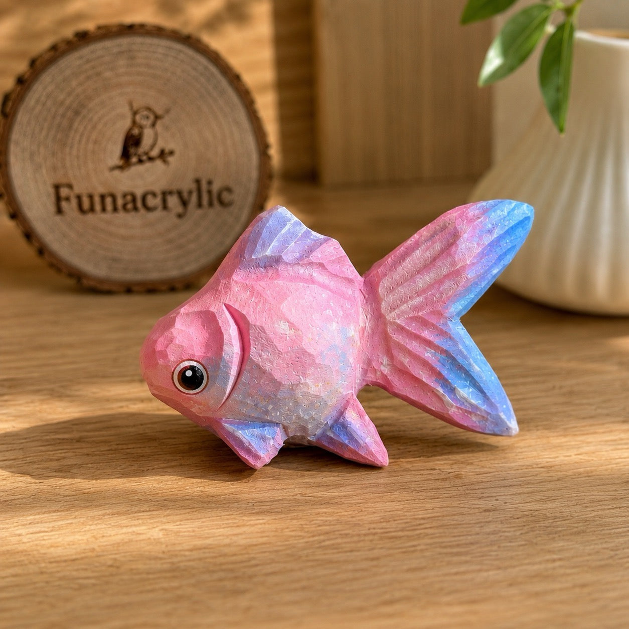 DIY Paintable 3D Wooden Goldfish